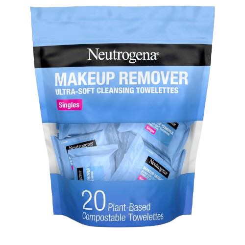 Neutrogena Makeup Remover Wipes Singles, Individually Wrapped Towelettes for Oil & Makeup