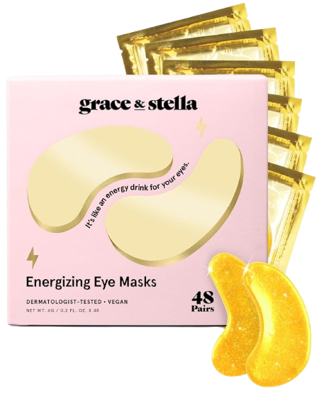 Grace & Stella Under Eye Mask, Gel Patches for Dark Circles, Puffiness, Wrinkles & Eye Bags